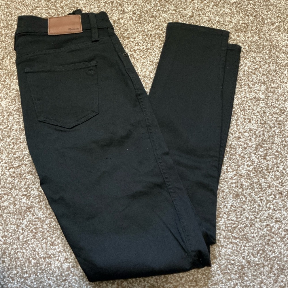 Madewell Black High-Rise Slim, Stretch Jeans